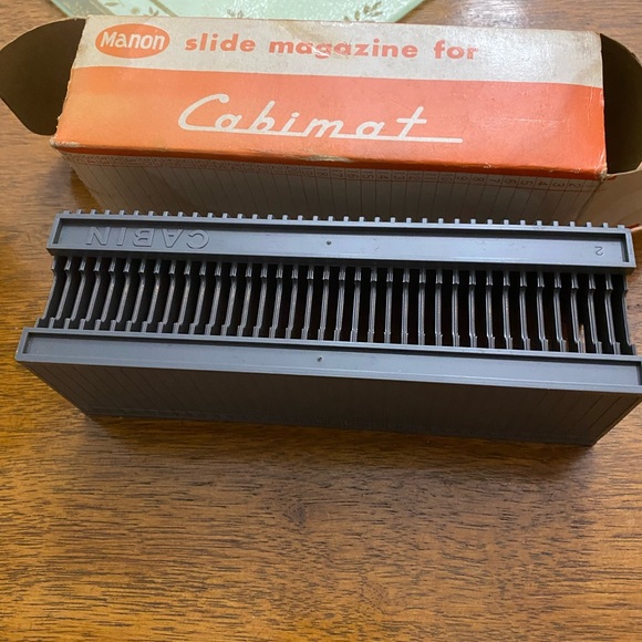 manon Other Vintage Manon Cabimat Cabin Automatic Slide Projector 35 With Slide Magazine